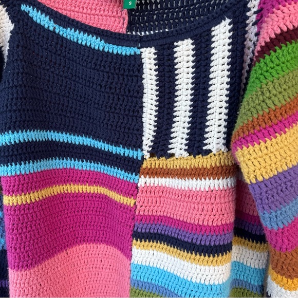 Farm Rio Mini Dress Knit Multicolored Festival Beach US S Small - Picture 8 of 13